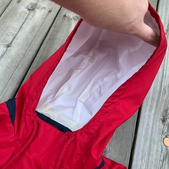 Vintage Nike Zip Up Hooded Jacket Medium Red - Picture 5 of 16